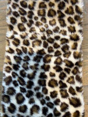 Bujibaja Reversible Faux-Fur Leopard Infinity Scarf, Cozy NeckWarmer, Like New